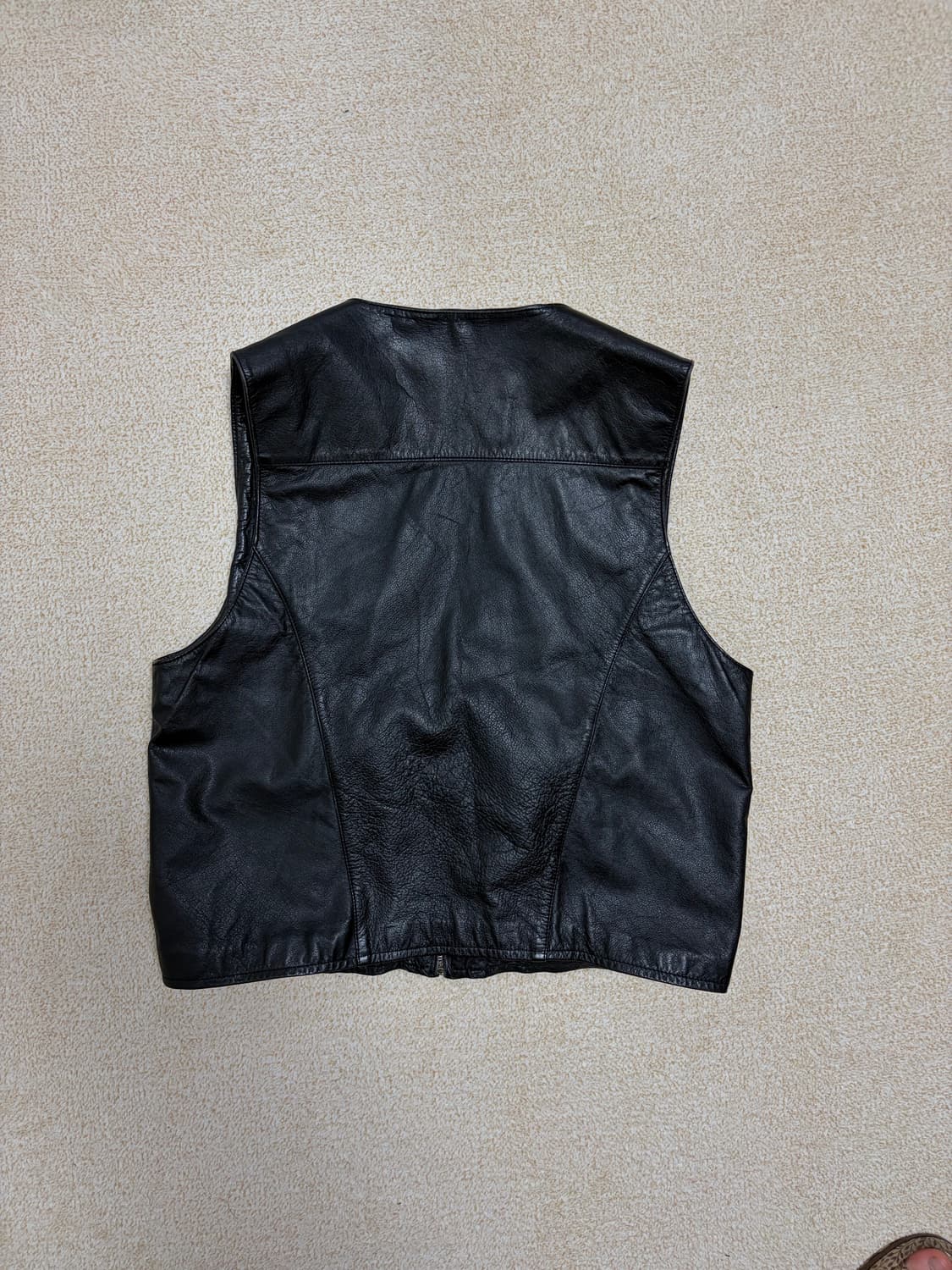 L) 빈티지 멀티포켓 레더 베스트 상품이미지4