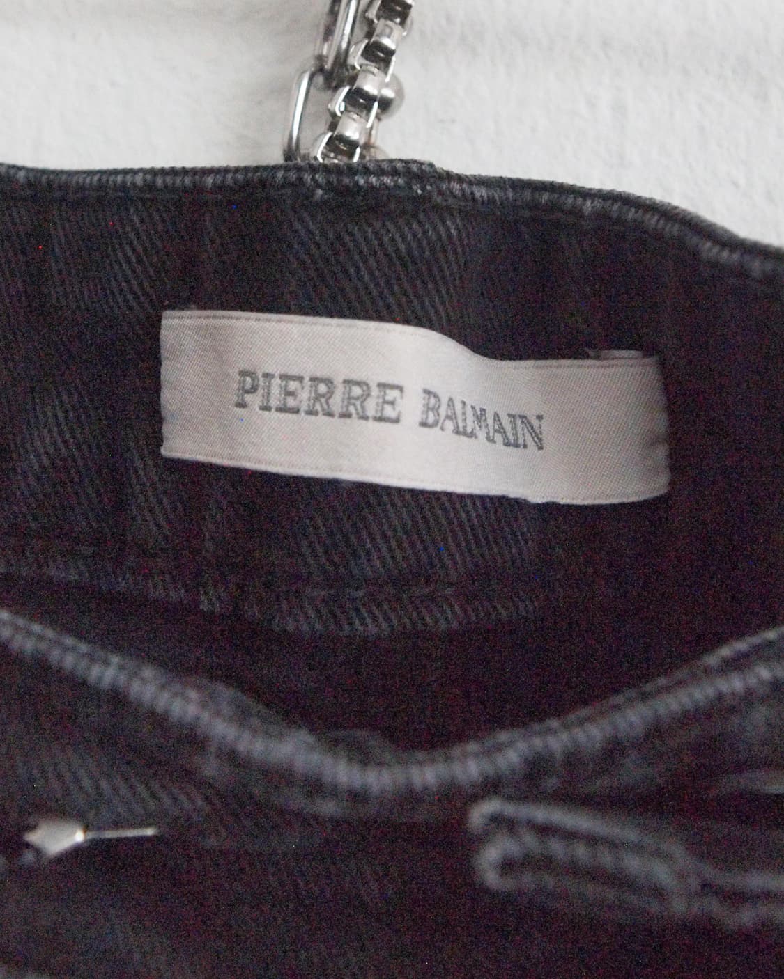 발망 클래식 슬림핏 바이커 블랙진 상품이미지6