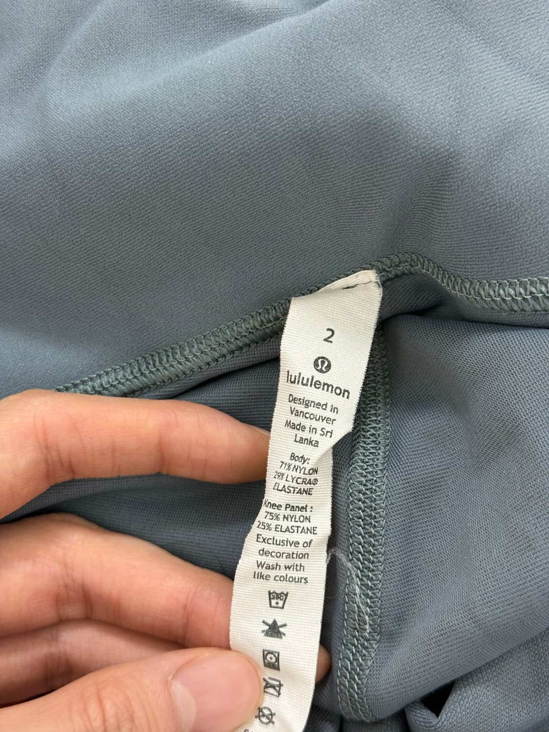 룰루레몬 레깅스 블루 그레이 2사이즈 상품이미지4