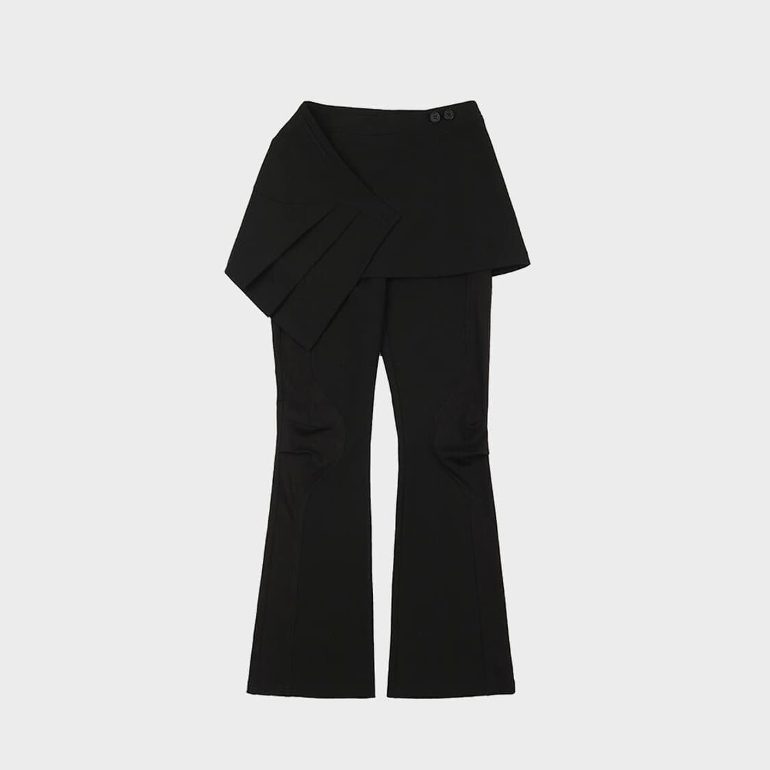 오호스 2-way Pleats Skirt Pants / Black 상품이미지2