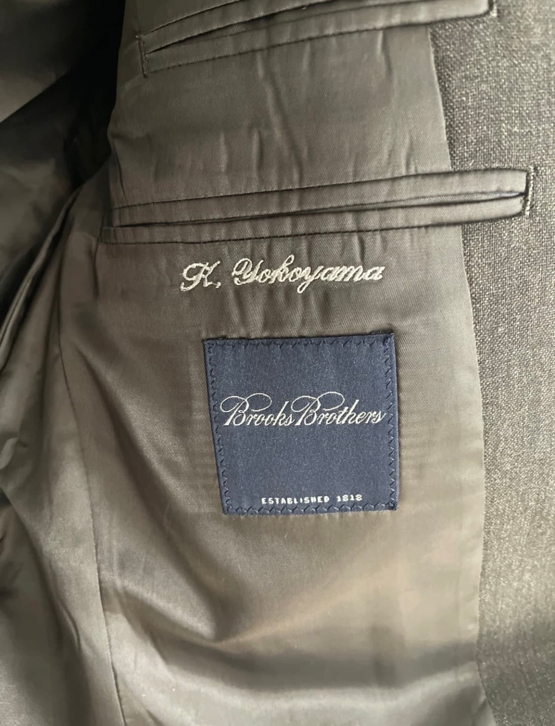 차콜 3버튼 울 블레이저 (일본 희귀 테일러링) 상품이미지3