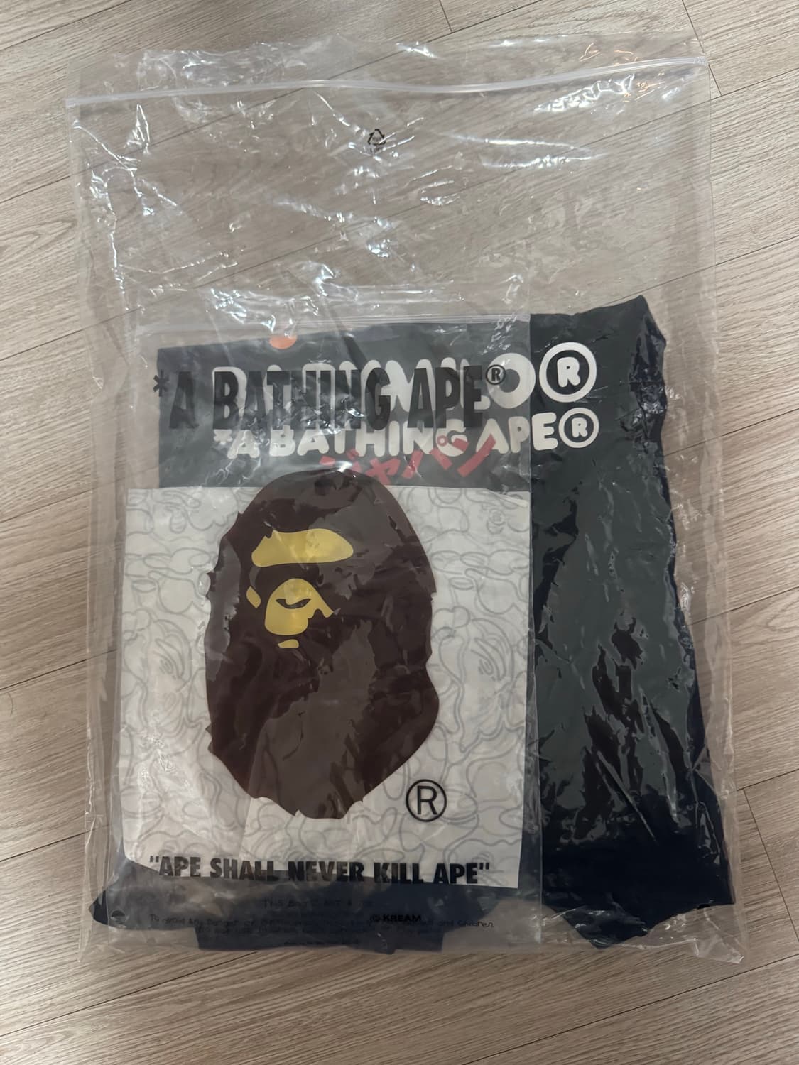 BAPE 베이비 마일로 재팬 아트 티셔츠 블랙 L 상품이미지3