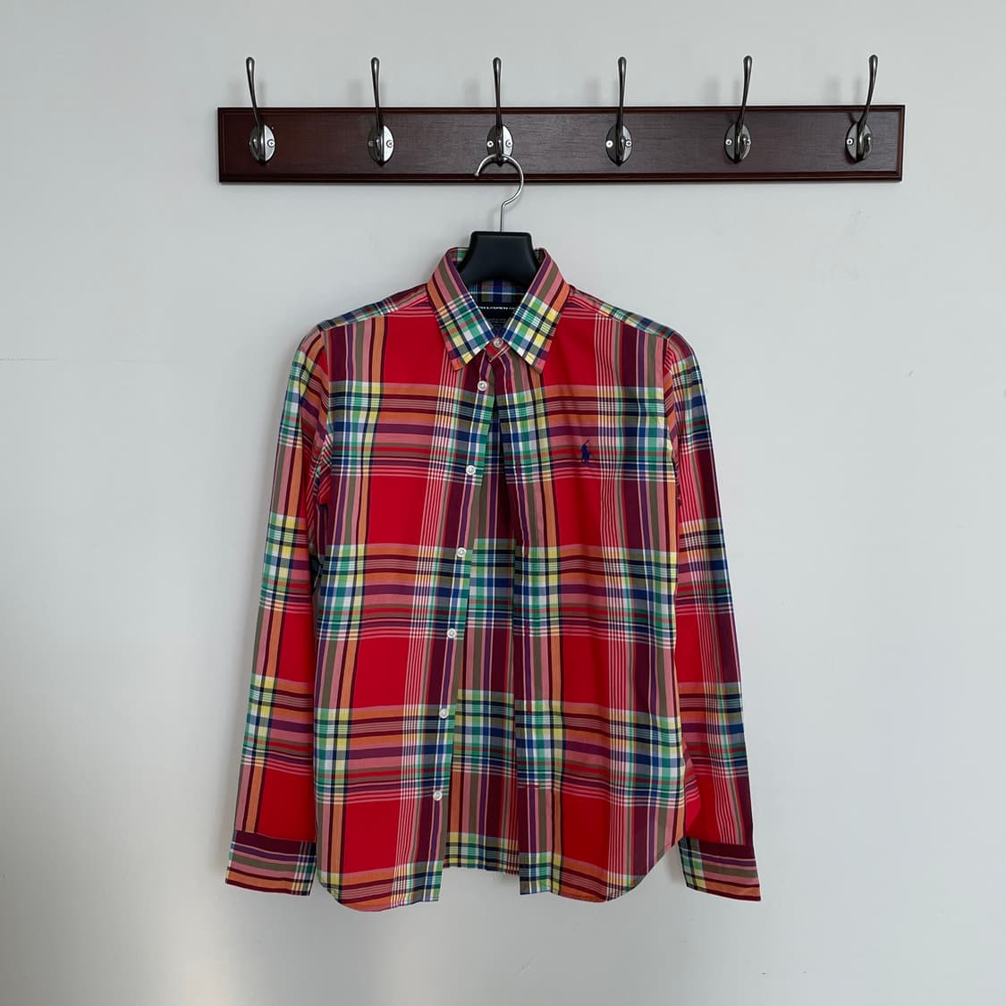 폴로 랄프로렌 레드 체크 셔츠 상품이미지2