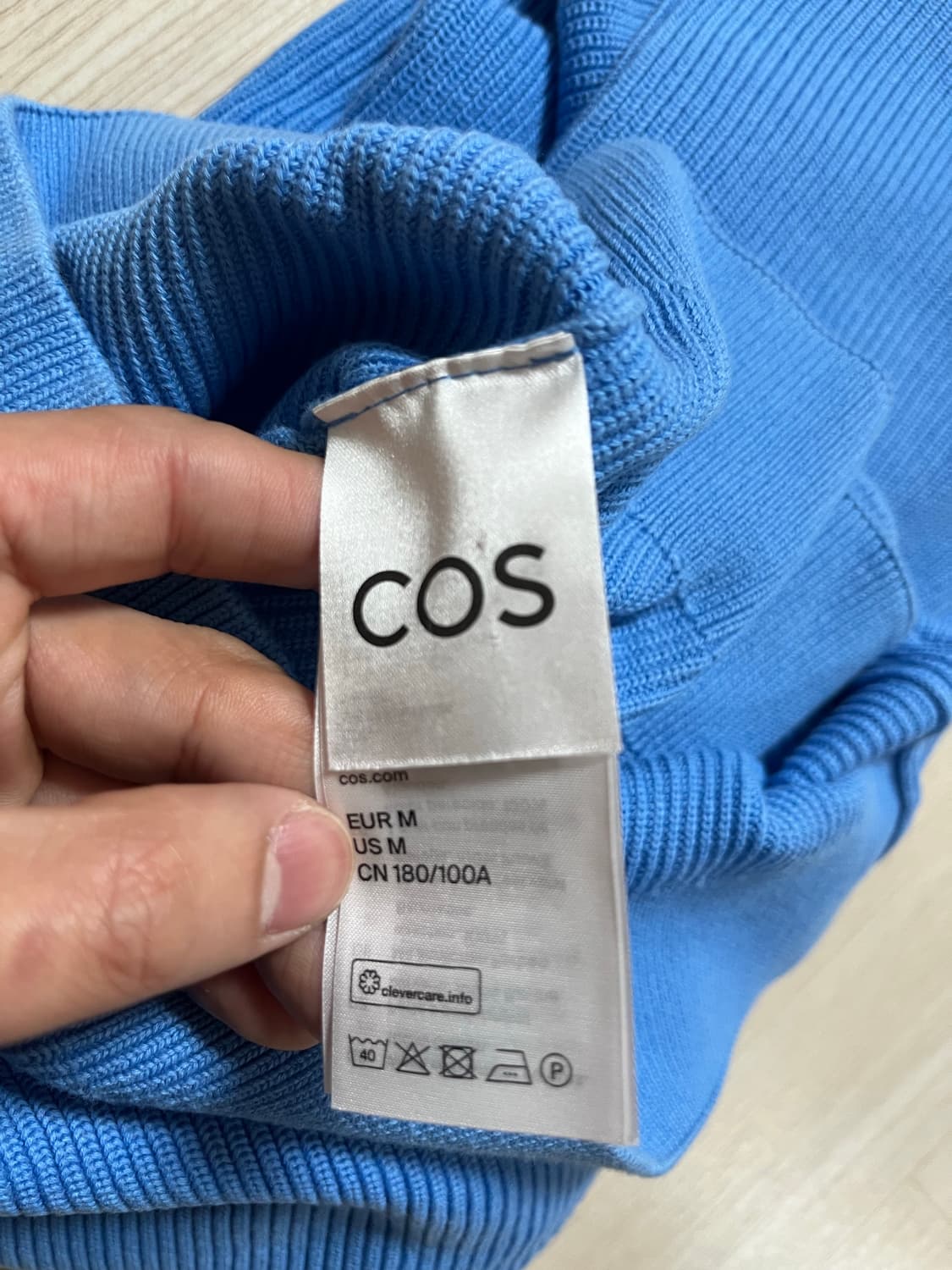 [COS] 코튼 100% 니트_라이트블루 컬러 _ M size 상품이미지4