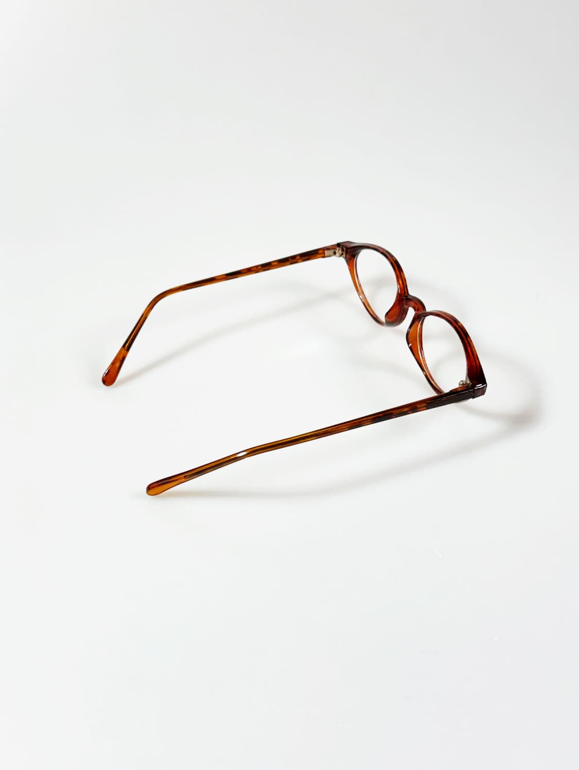 90s JOANNA 토터스쉘 뿔테 오벌 프레임 빈티지 안경 상품이미지4