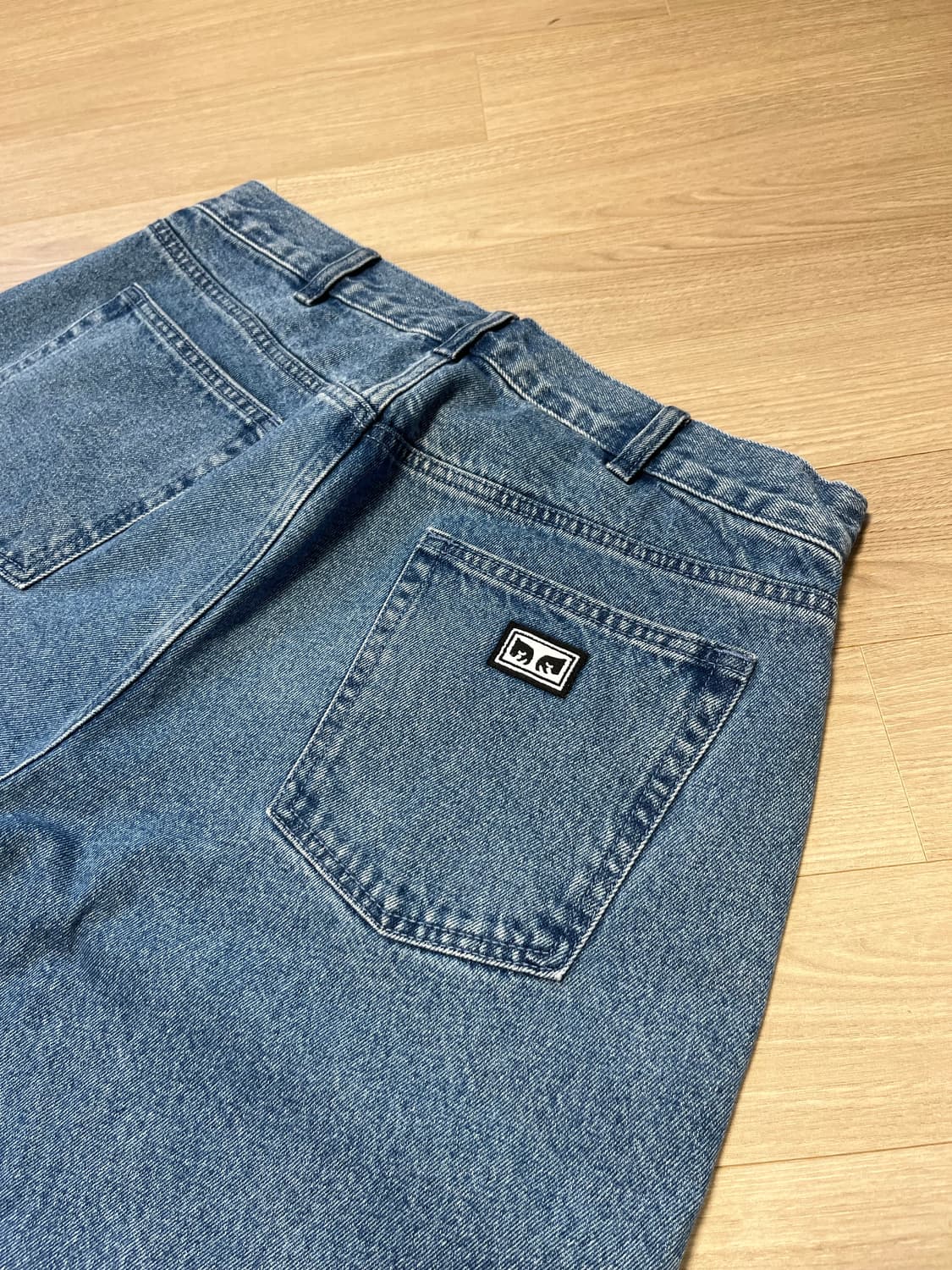 오베이 빅위그 베기 데님 라이트 인디고 32사이즈 상품이미지4