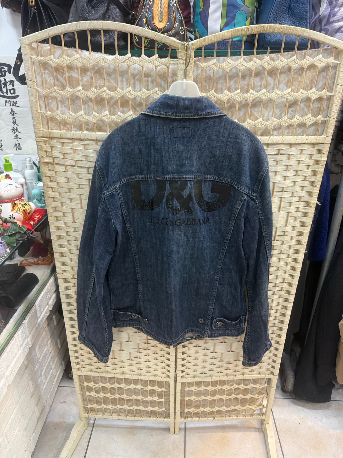 50/100 정품 돌체앤가바나 백로고 데님자켓 팝니다 상품이미지8