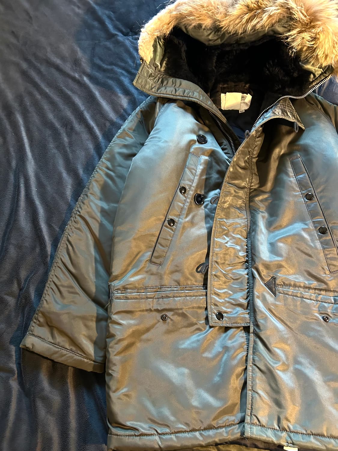 Khaki N2b Long Type Ma-1 Bomber Jacket 상품이미지9