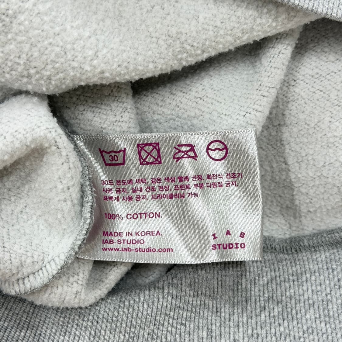 아이앱스튜디오 X 현대 모비스 스웻 후드티 그레이 M 상품이미지5