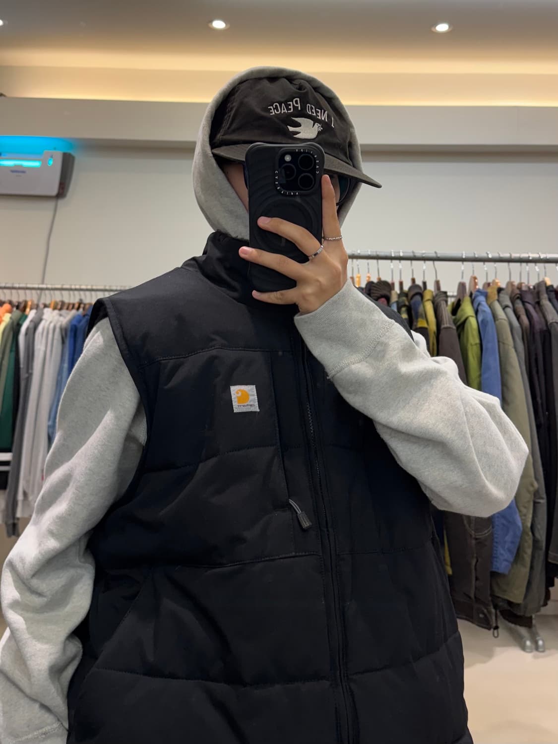 칼하트 리버시블 워크-후리스 베스트 상품이미지9