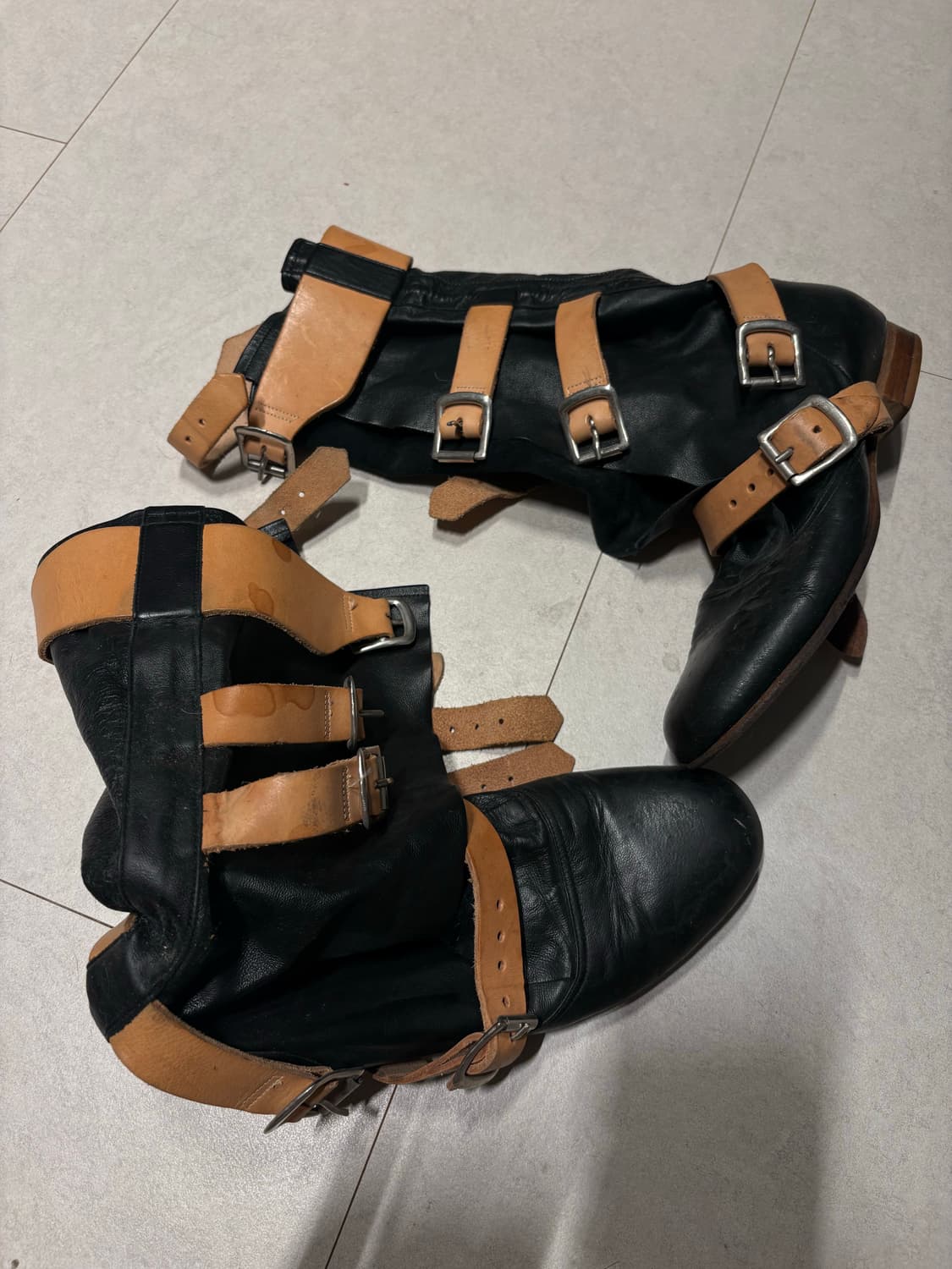 비비안웨스트우드 롱 파일럿부츠 블랙 uk5(240) 상품이미지1