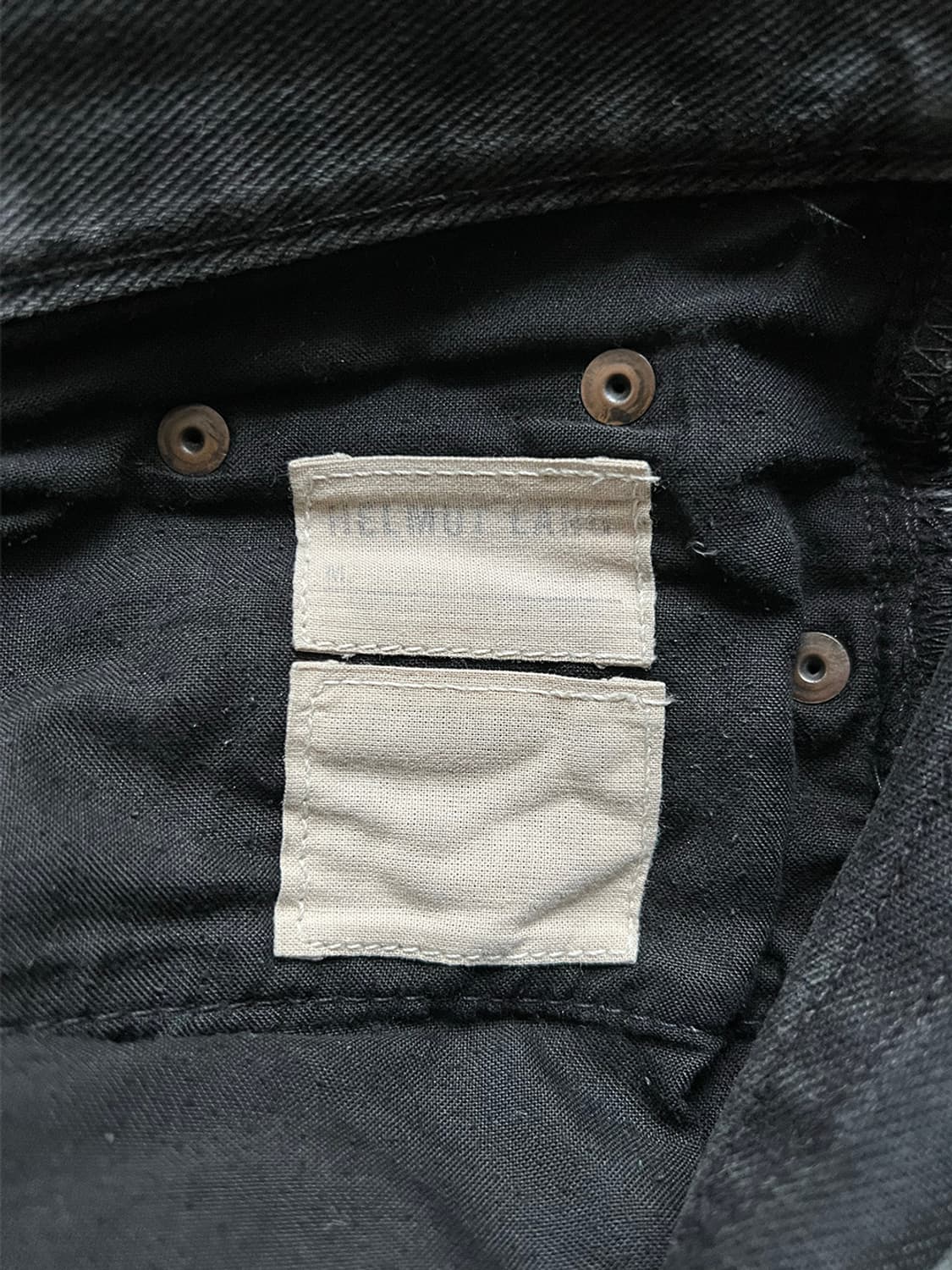 헬무트 랭 00s 오버다이드 블랙 데님 상품이미지3