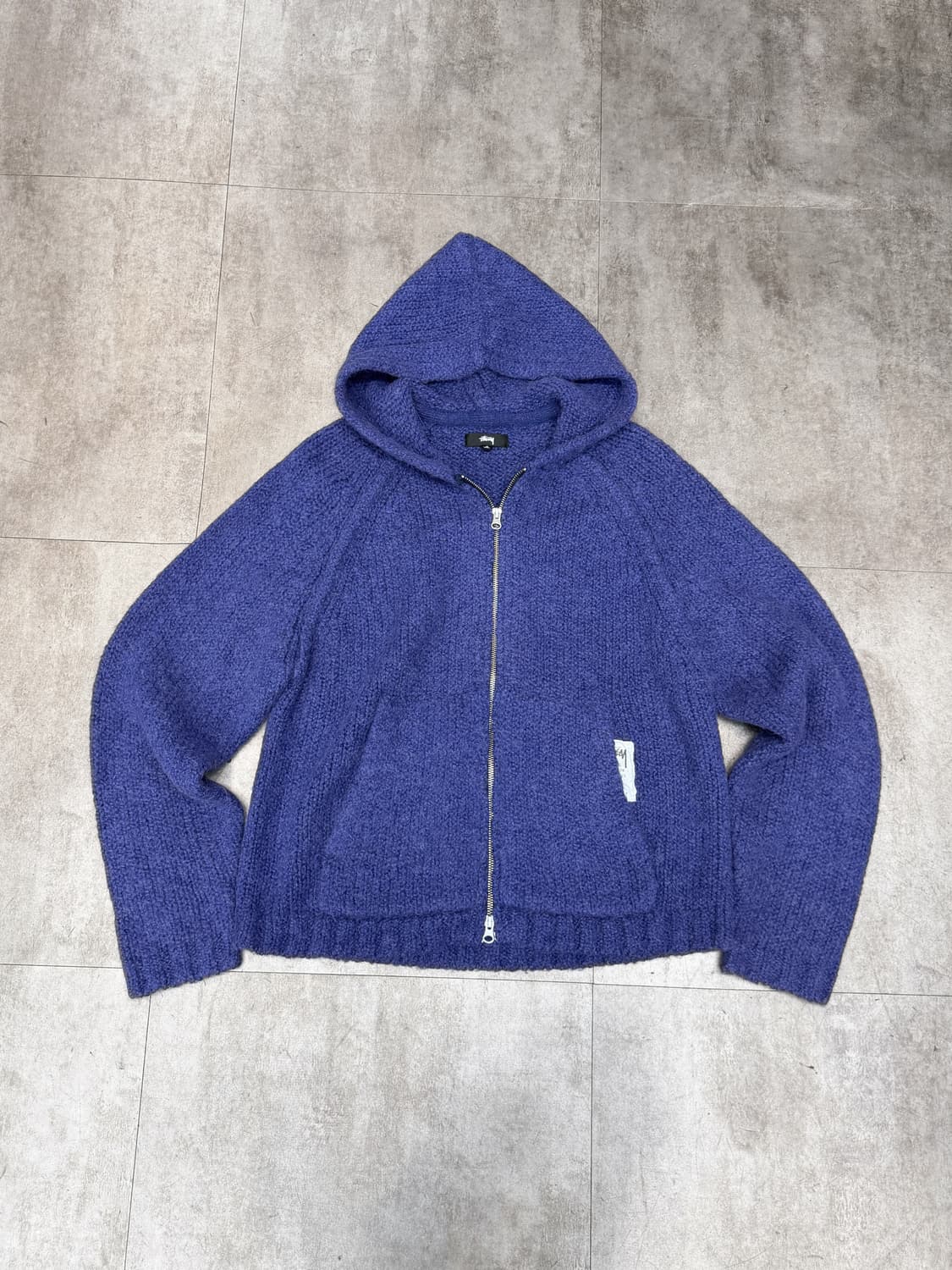 스투시 알파카 울 청키 니트 집업 상품이미지2