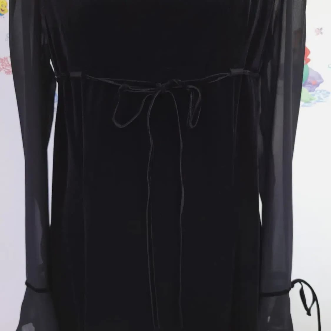 프란체스카 블랙 벨벳원피스 상품이미지5