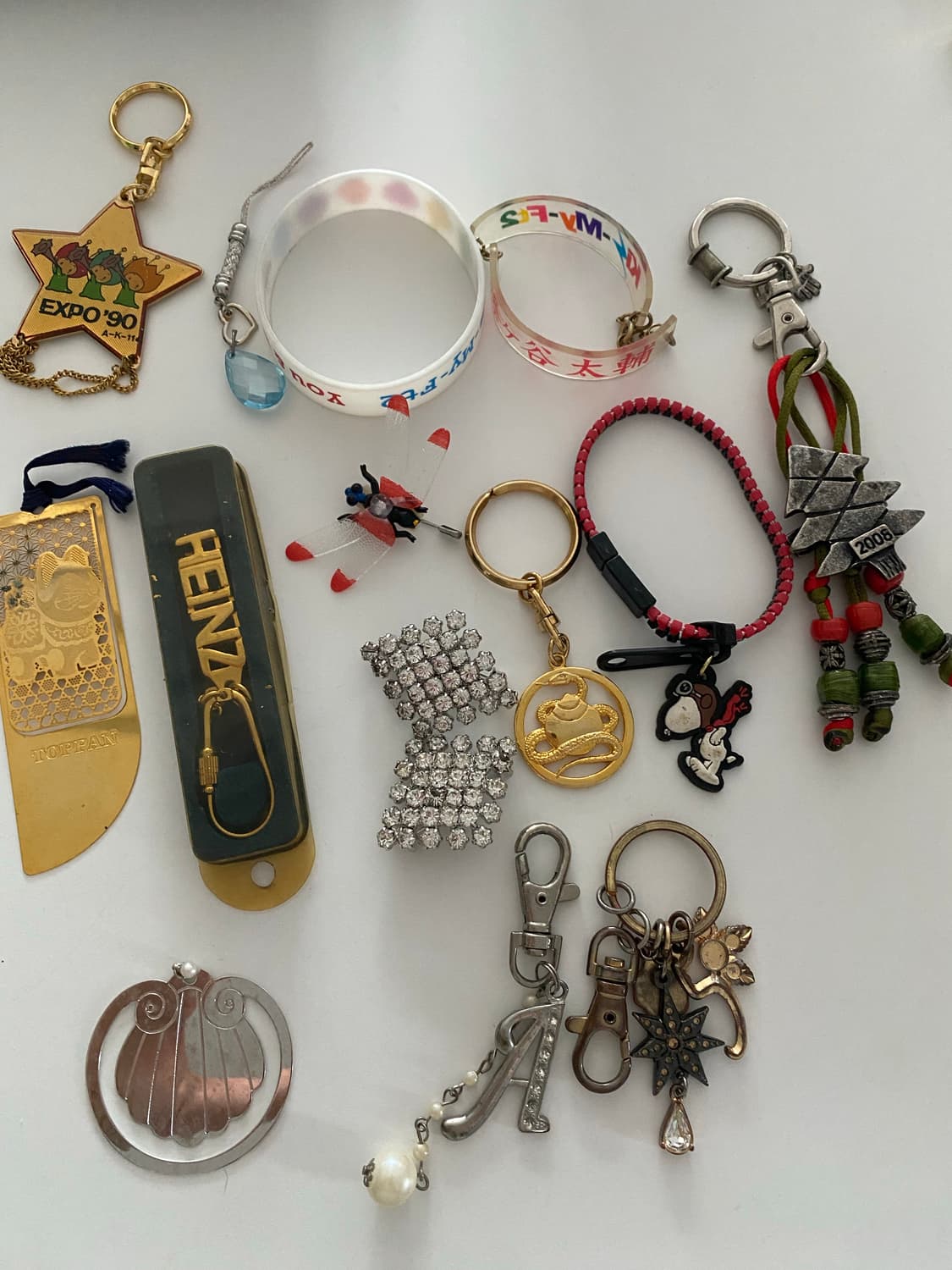 24k도금 엑스포 등 키링 일괄 미키모토 상품이미지2