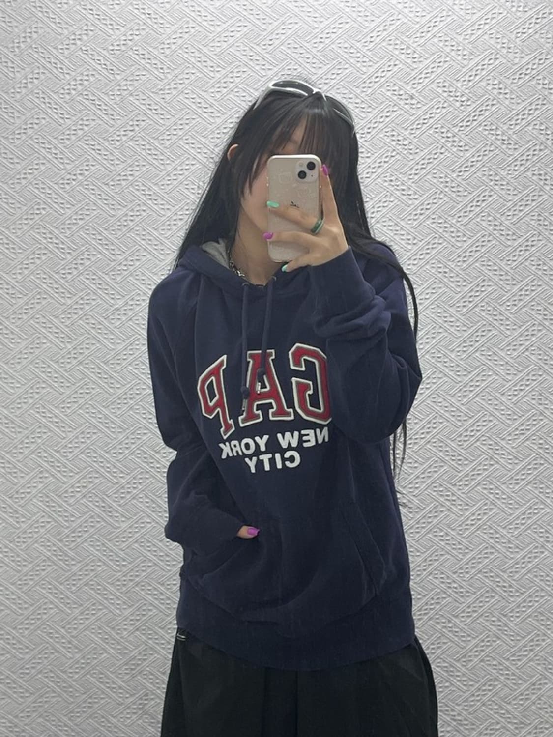 갭 GAP 빅로고 Y2K 후드티 M C06959 상품이미지2