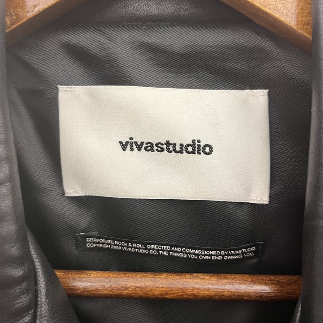 비바스튜디오 락시크 힙 바이커 라이더 가죽자켓 M C10058 상품이미지5