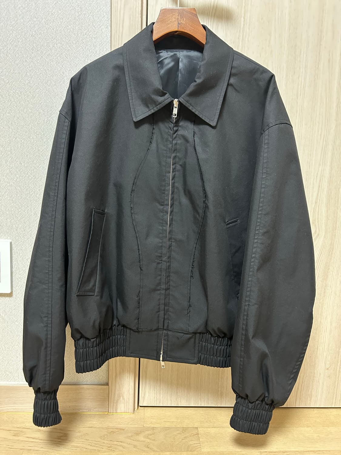 [M] STU 컷오프 패치 자켓 블랙 상품이미지3