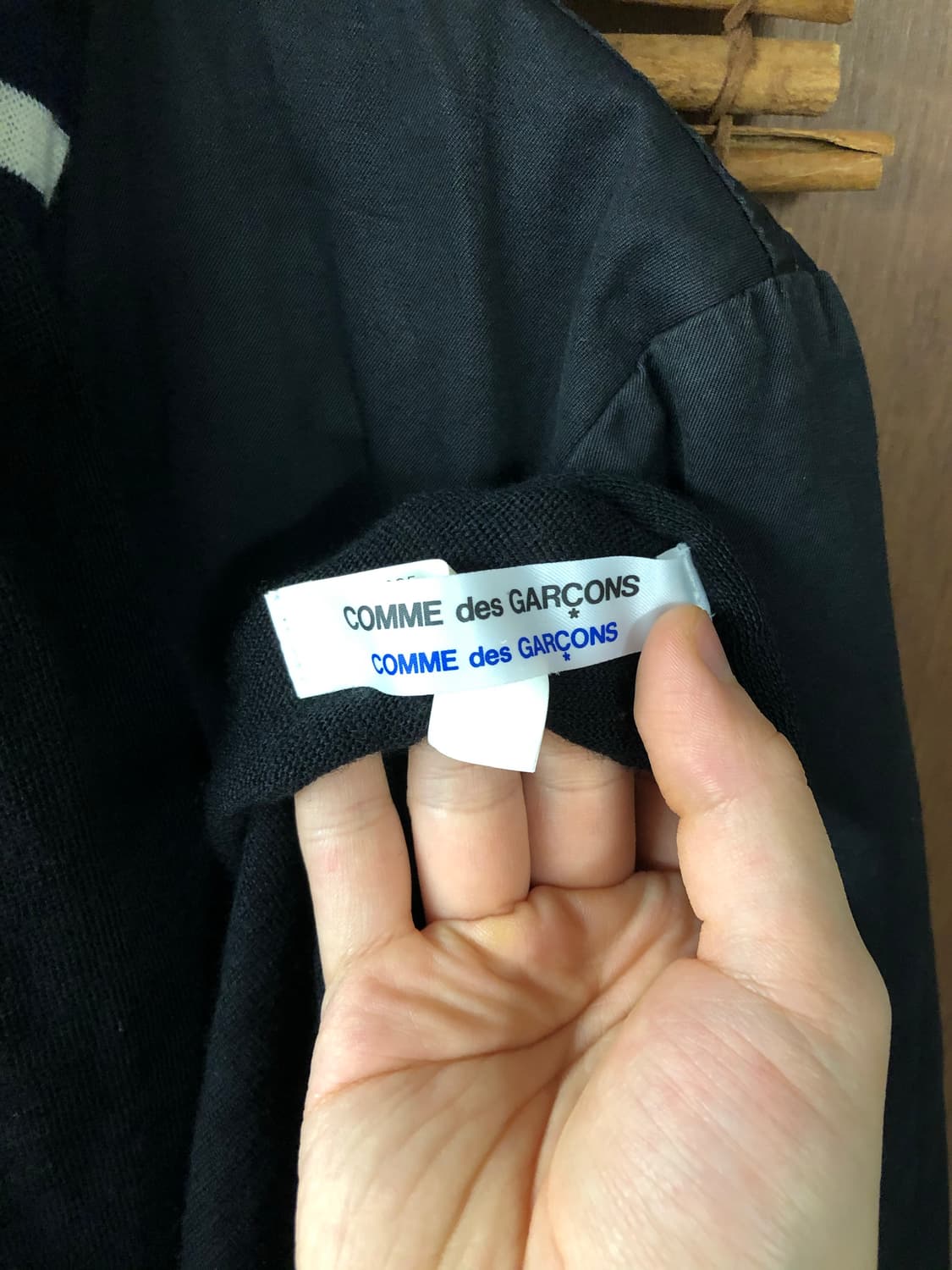 Comme des garcons 하프 스트라이프 머플러 상품이미지6