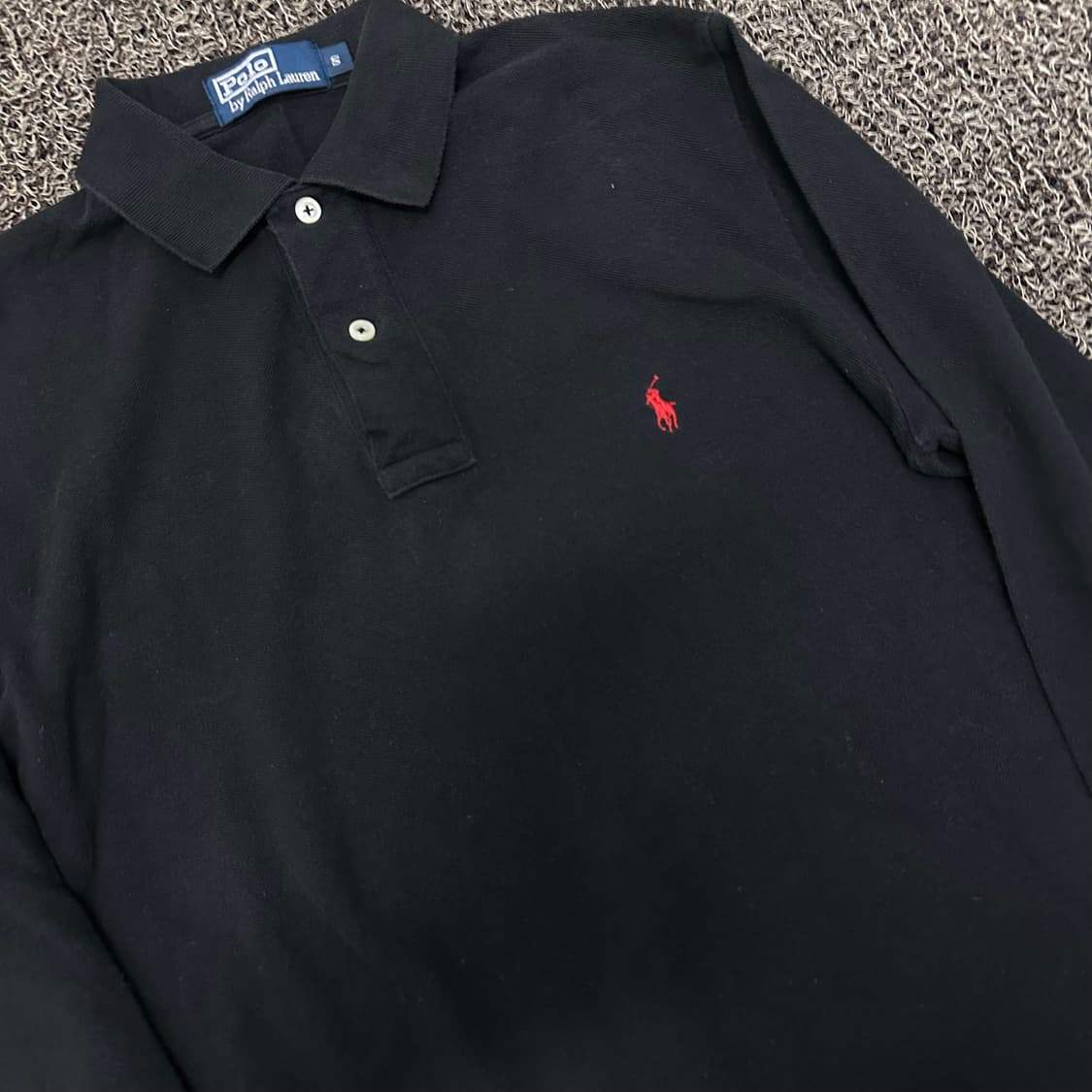 POLO 폴로 랄프로렌 카라티 긴팔티셔츠 블랙 S 상품이미지2