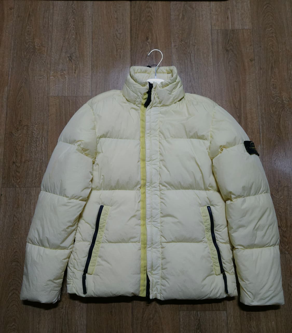 스톤아일랜드 17FW 크링클랩스 패딩 논후드 옐로우 L 상품이미지3