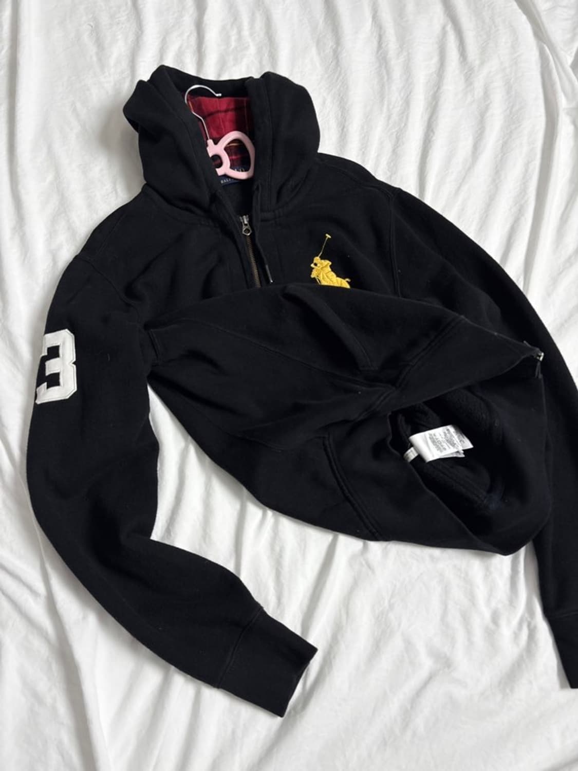 폴로 빅포니 체크 후드집업 상품이미지3