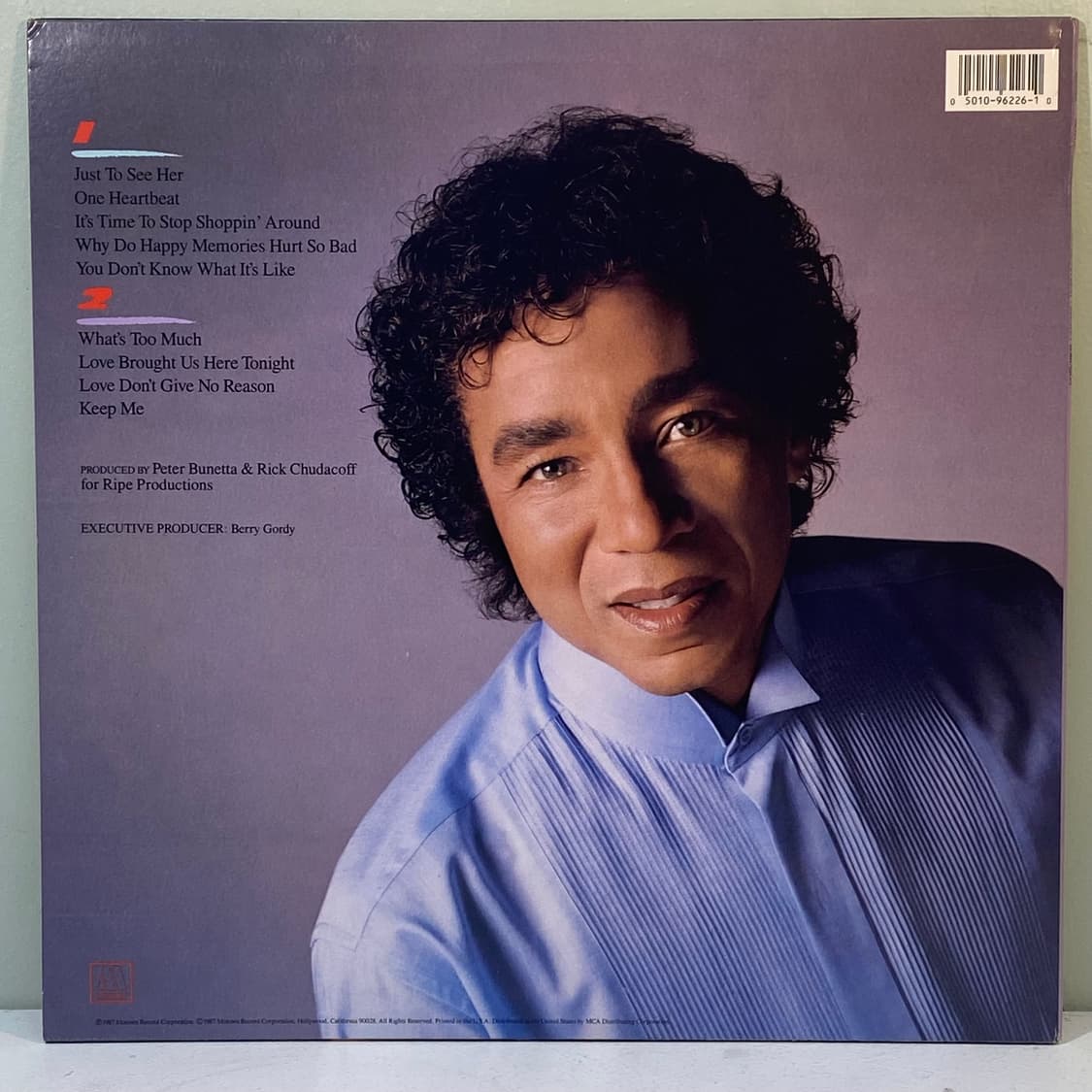 (중고LP-소울) Smokey Robinson -One Heartbeat 상품이미지2
