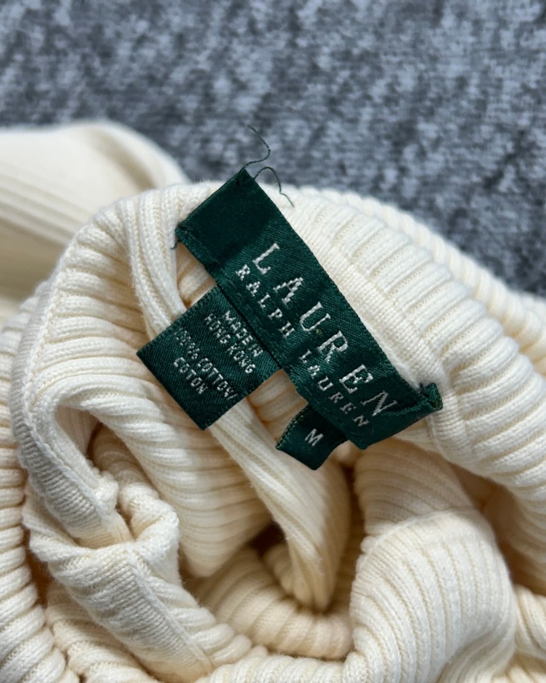 랄프 로렌 아이보리 터틀넥 니트 스웨터 상품이미지5