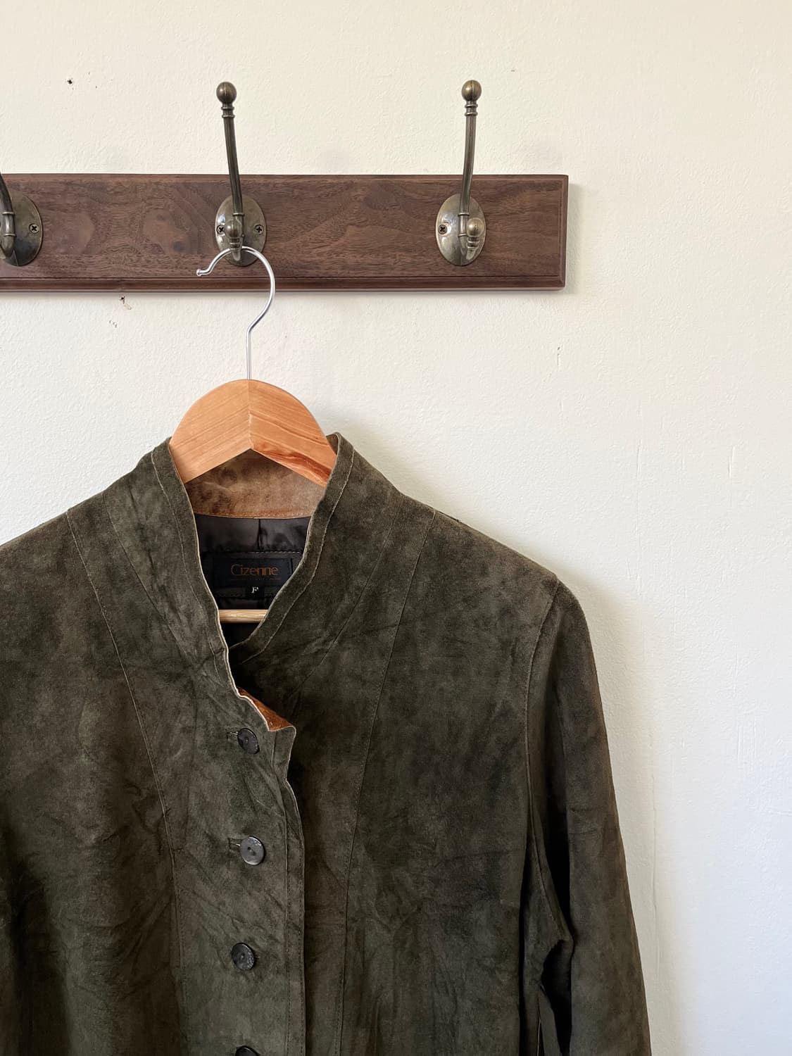 Cizenne 올리브 레오파드 피그스킨 자켓 상품이미지2