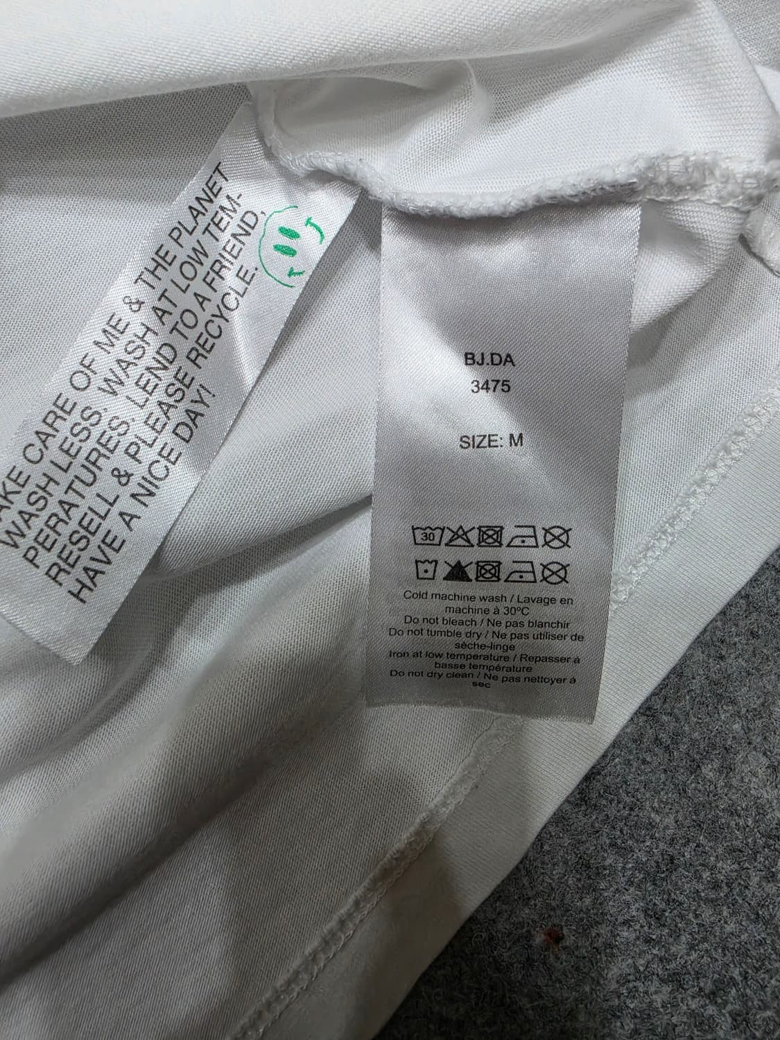 가니 Ganni 스마일 Have A Nice Day 프린트 반팔티 M 상품이미지7