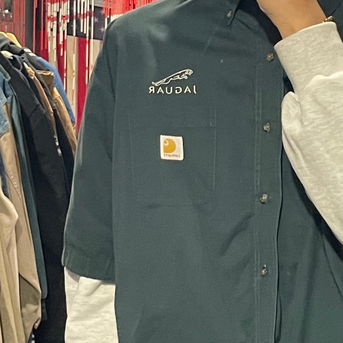 [IM] carhartt 칼하트 그린 반팔셔츠 상품이미지4