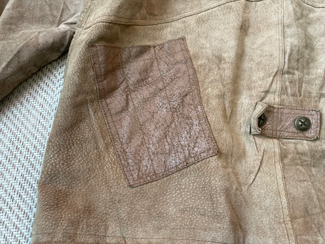 Inddio 빈티지 스웨이드 레더 헌팅 자켓 J03245 상품이미지9