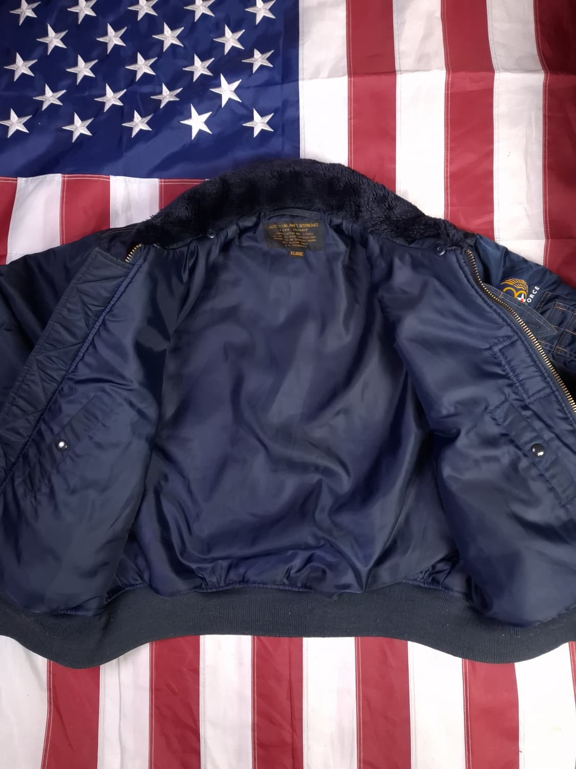 빈티지 밀리터리 미공군 TYPE 항공자켓 상품이미지6