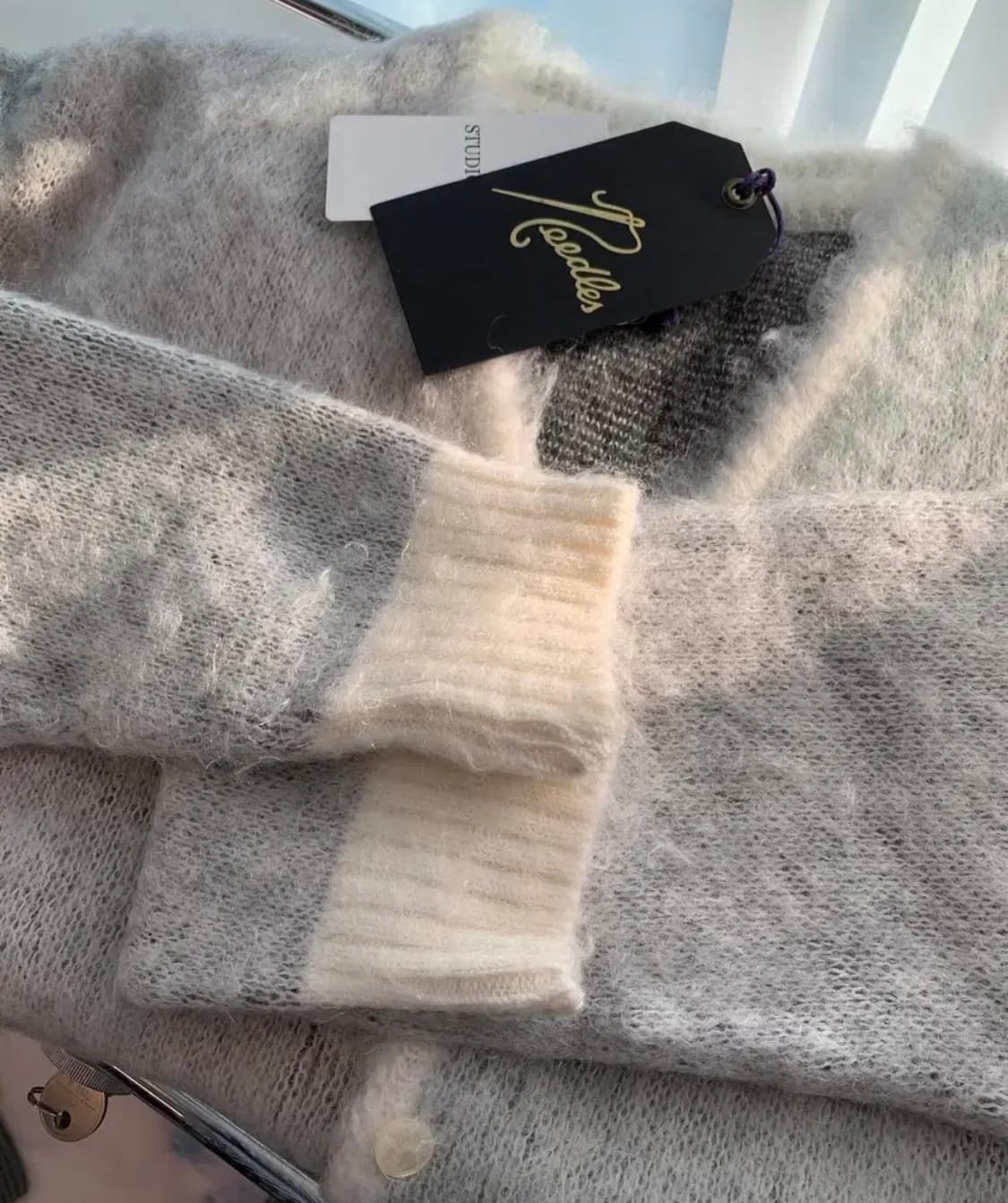 니들스 스튜디오스 모헤어 빠삐용 가디건 s 아이보리 상품이미지2