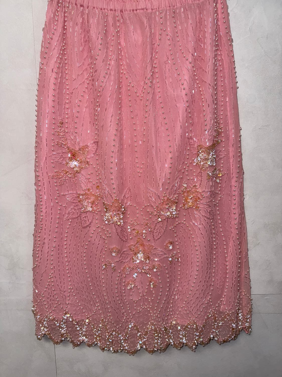 Baby pink fairy beads flower skirt 상품이미지4