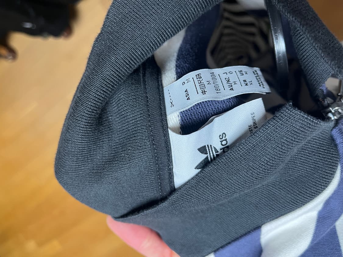 아디다스 스트라이프 카라롱슬리브 상품이미지3