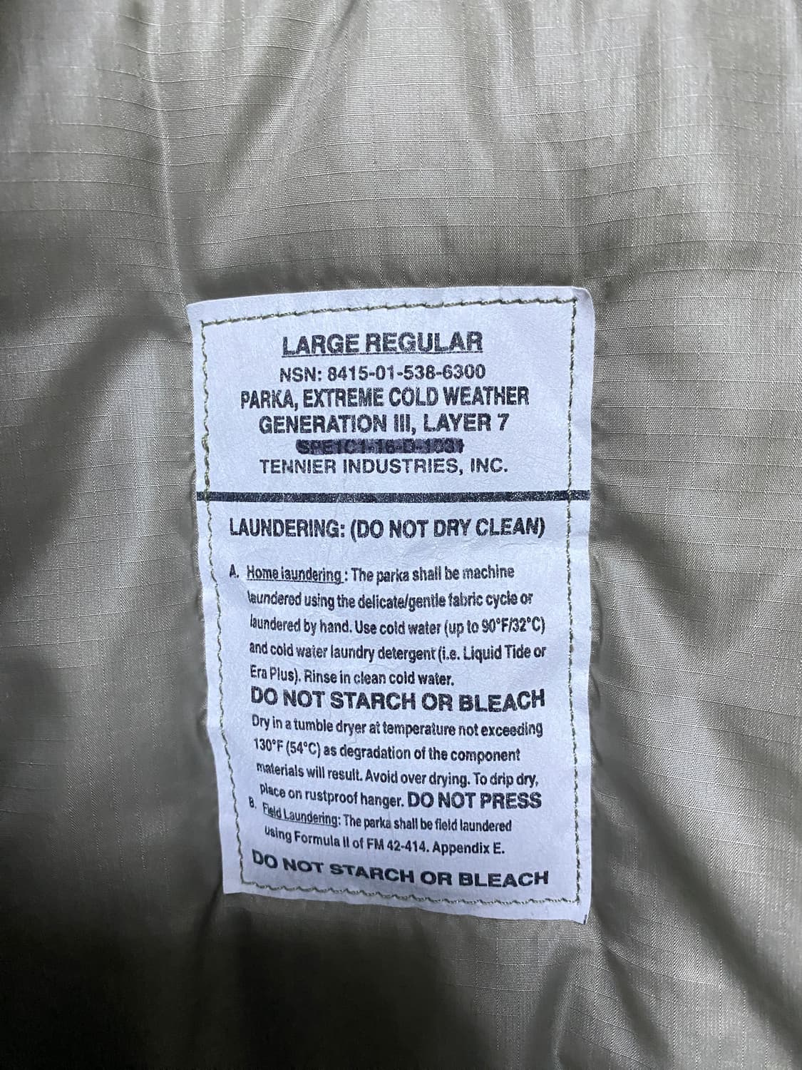 미군 프리마로프트 레벨7(테니어사) L-R 상품이미지5