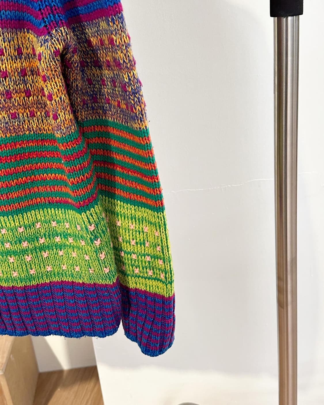 베네통 멀티컬러 패턴 가디건 상품이미지6