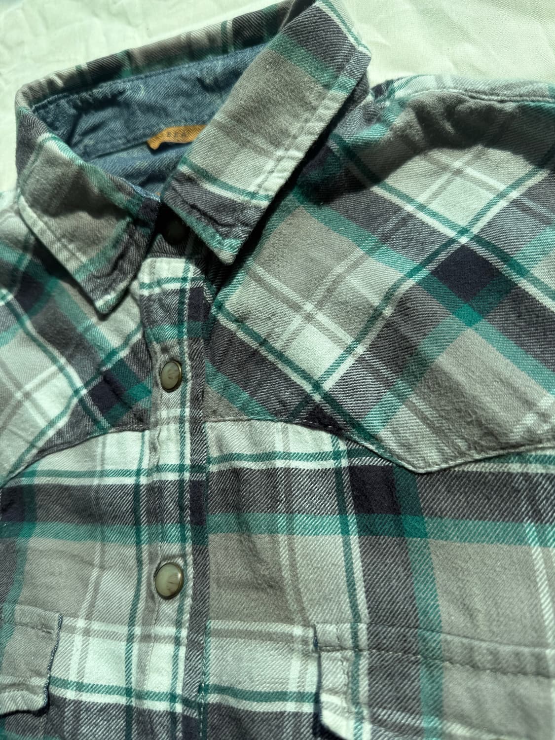 빈티지 웨스턴 체크 셔츠 상품이미지2