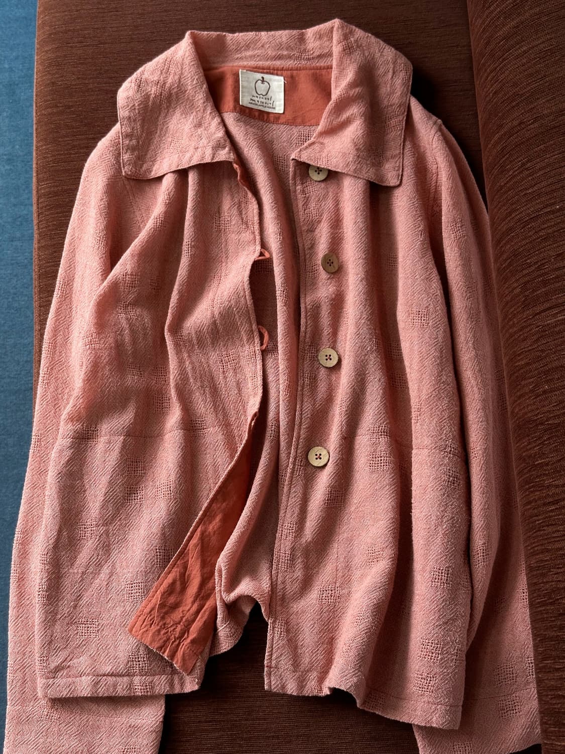 Punch loose woven design cotton jacket 상품이미지1