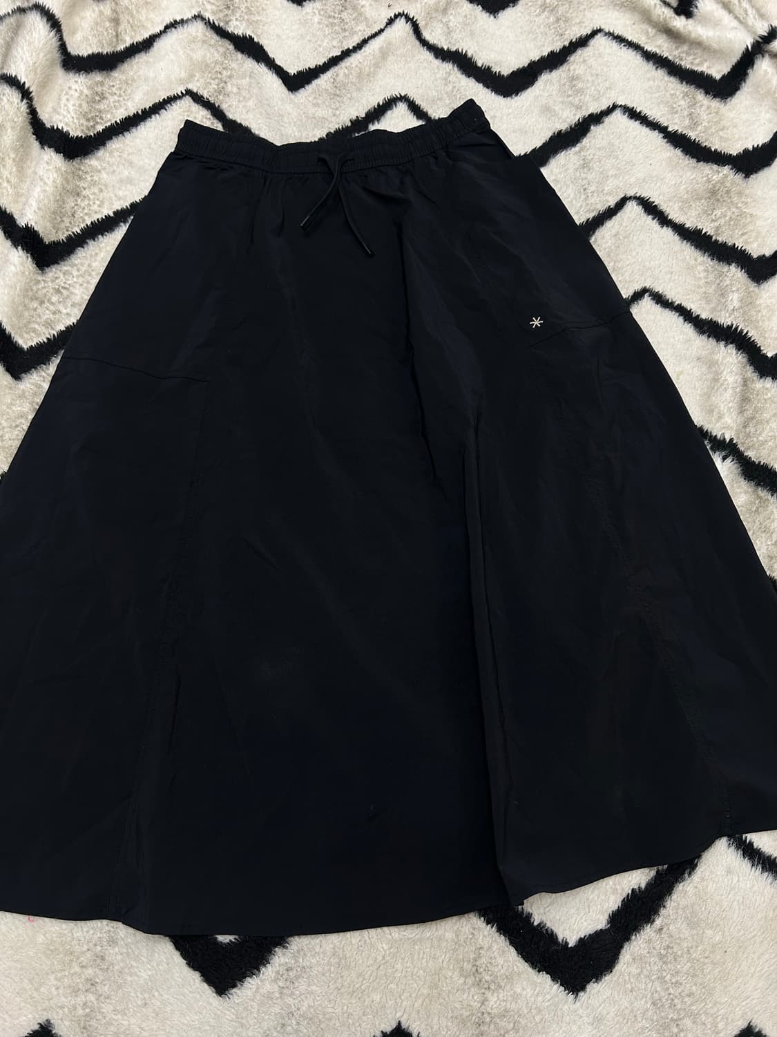 [M]스노우피크 씬테크 나일론 우븐 플레어 스커트/블랙 상품이미지2