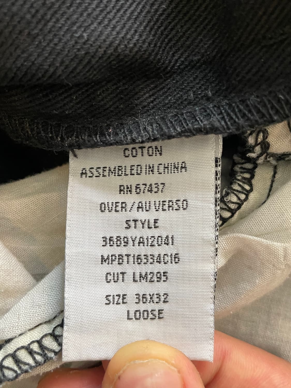 (polo Jeans Co.)폴로 진스 코 루즈 핏 블랙 데님 팬츠바지 상품이미지3