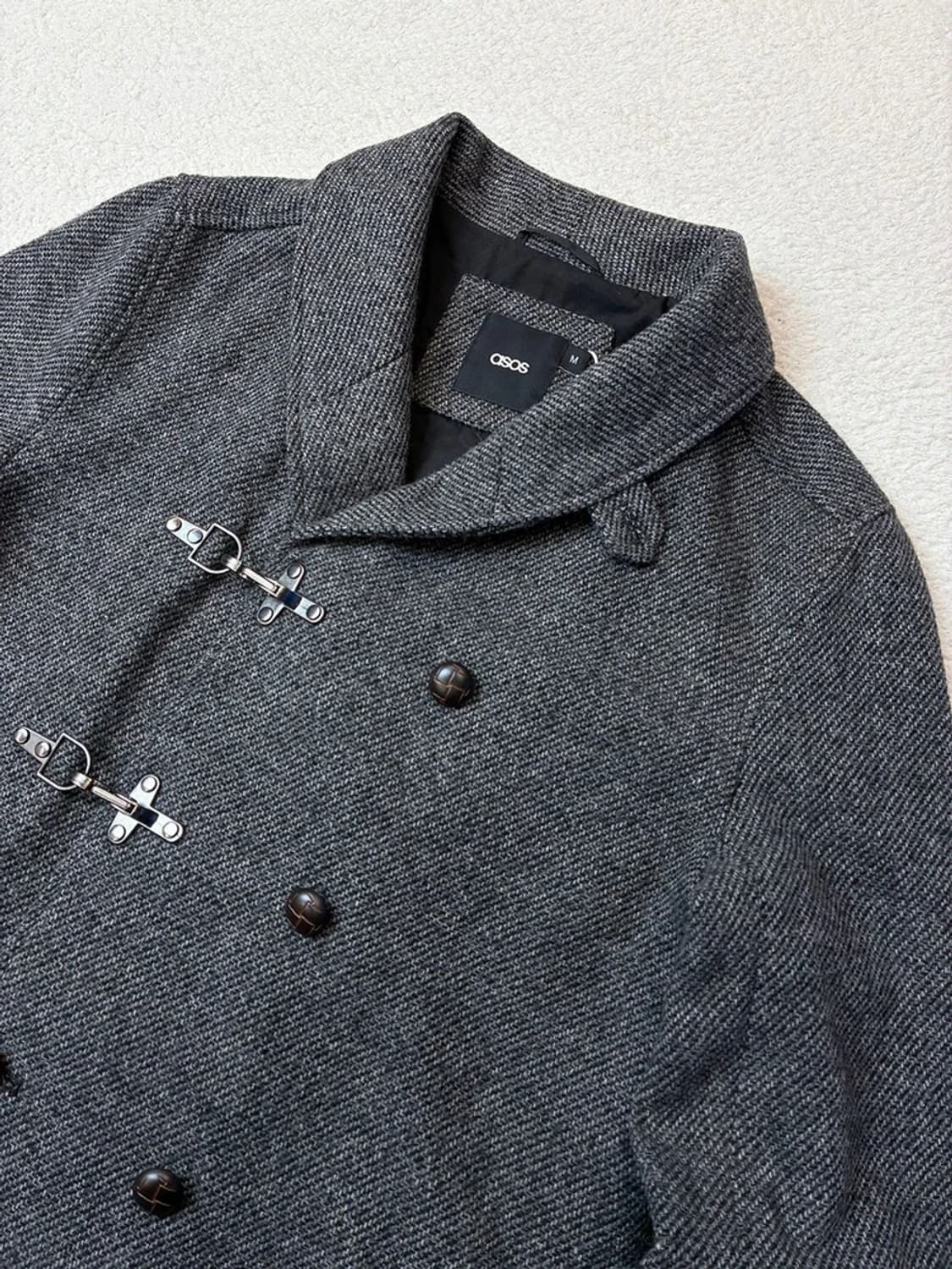 에이소스 ASOS Hook 헤링본 더블 코트 PN6101 상품이미지2