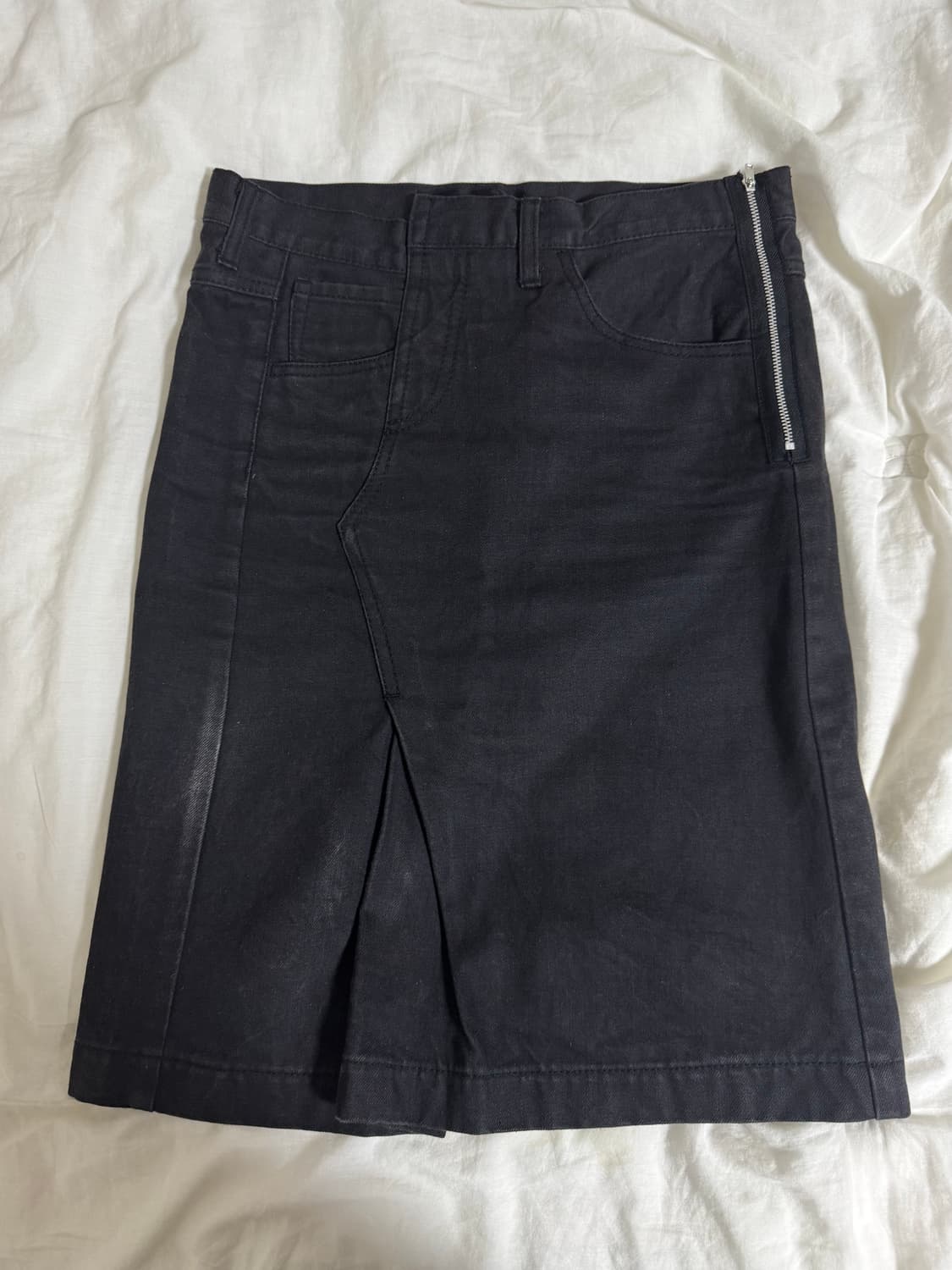 꼼데가르송 트리콧 흑청 스커트 상품이미지2