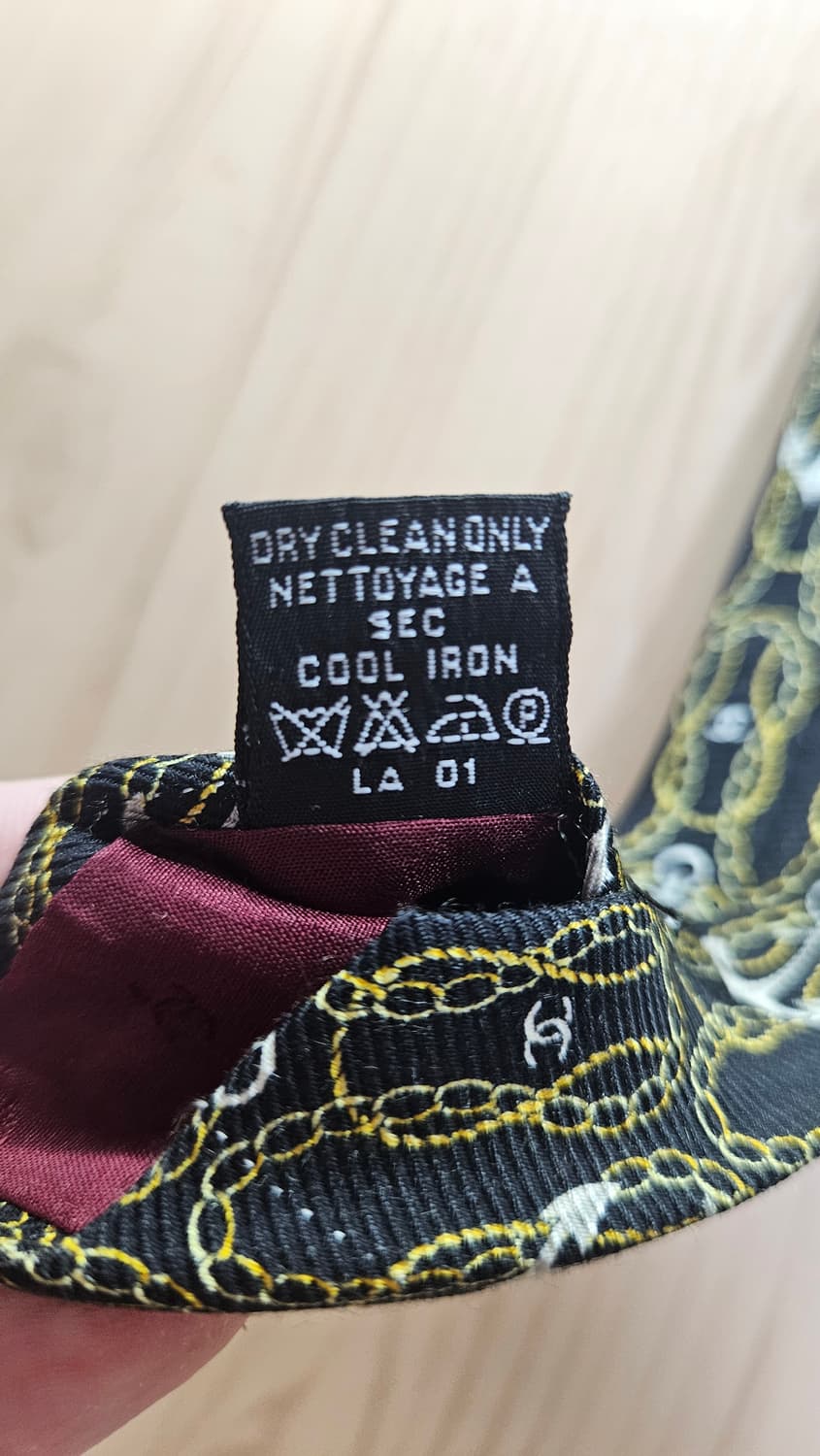 [단종/초희귀] 샤넬 빈티지 마린 앵커 넥타이/10cm 초광폭/상태 최상 상품이미지5