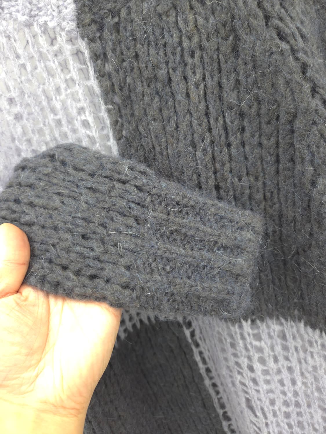 M 아크네스튜디오 체크 패턴 니트 스웨터 상품이미지4