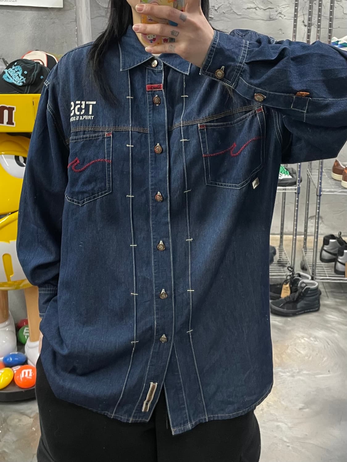 트리플5소울 올드스쿨 데님 셔츠 상품이미지10