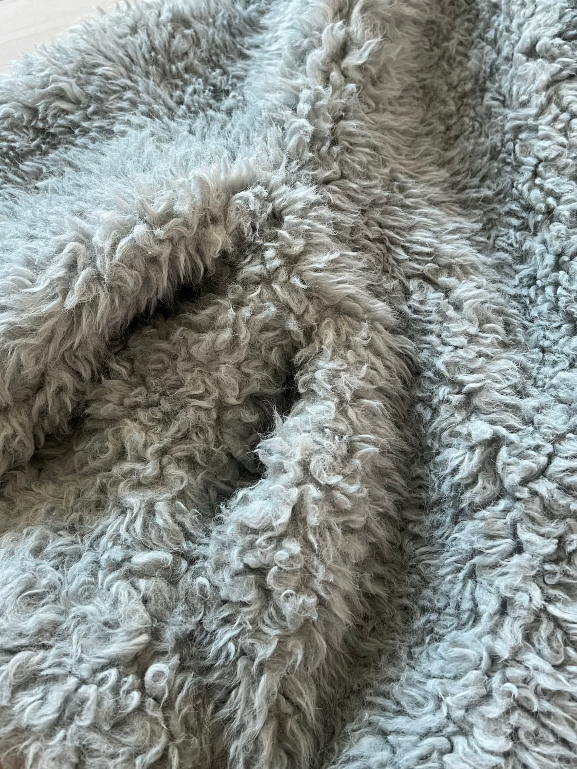 [시즌오프] 아이스 블루 퍼 자켓 상품이미지3