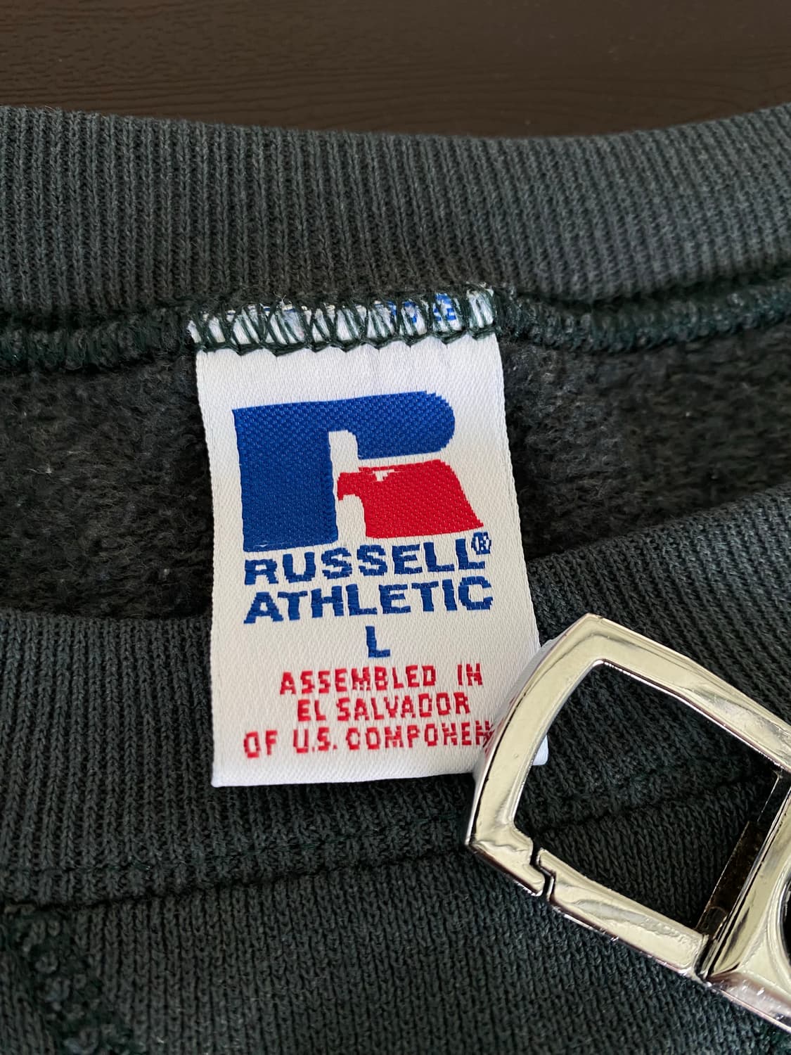 (L) 90s 빈티지 러셀 스웻셔츠 다크그린 상품이미지3