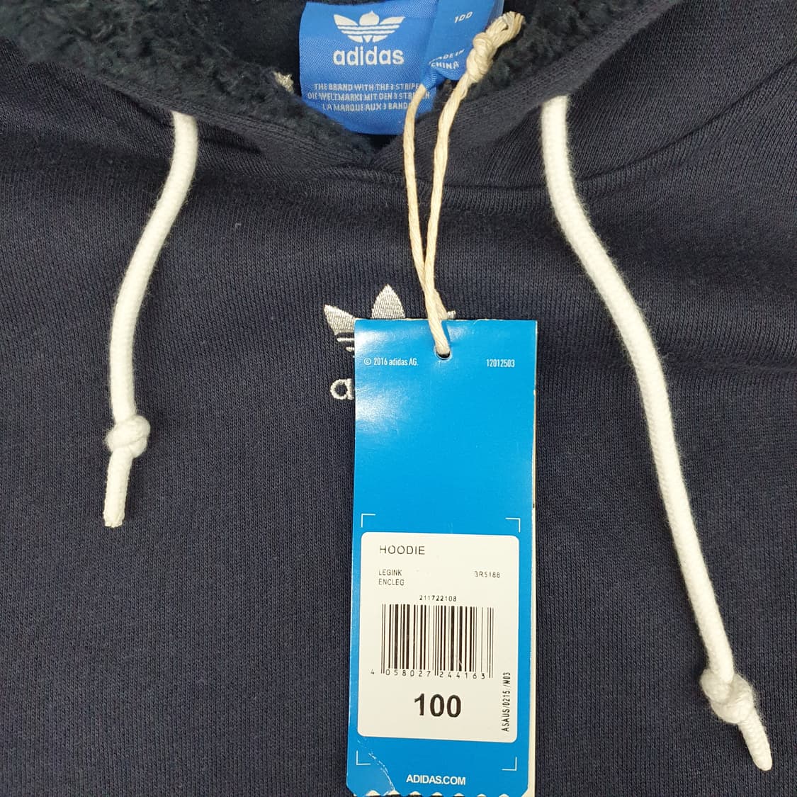 새상품 아디다스  기모 후드티 상품이미지4